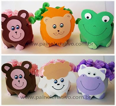 Bichinhos de EVA e GARRAFA PET